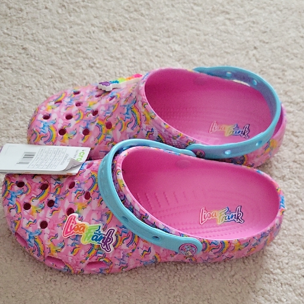 Lisa Frank Crocs Womens Rainbow Unicorn - Picture 3 of 6